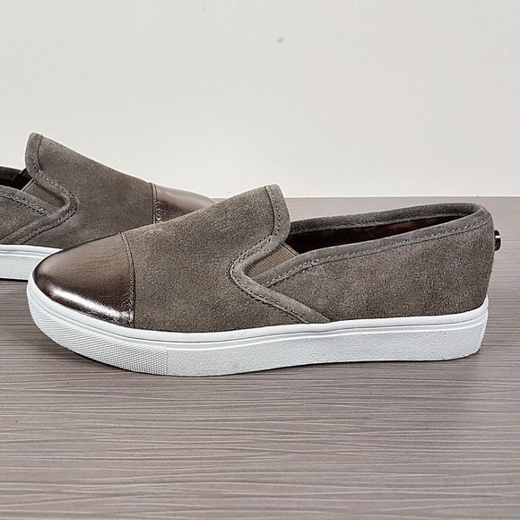 Steve Madden 'Jemuse' Slip-On Sneaker Taupe Suede Womens Size 4 - Picture 7 of 10